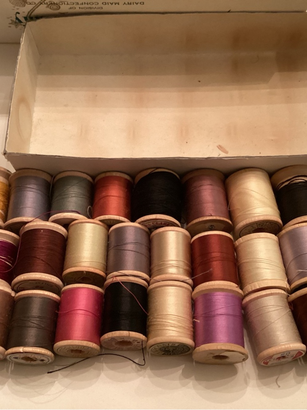 VTG Wooden Spools of Thread (29) Clark’s , Clark’s & Coats
